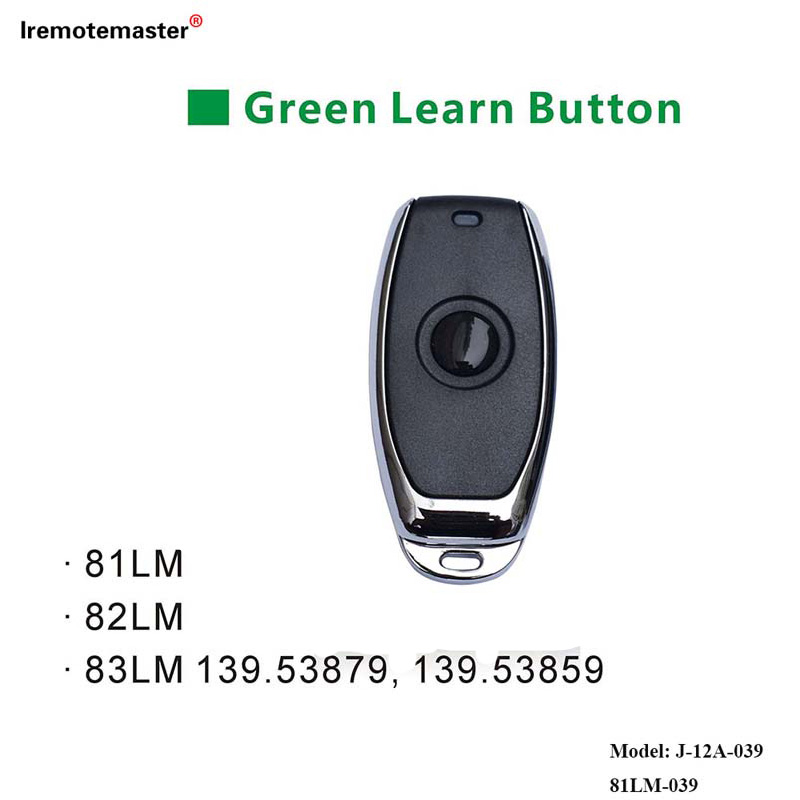 Għal 81LM 82LM 83LM Green Learn Button 390MHz Garaxx Bieb Kontroll Remot