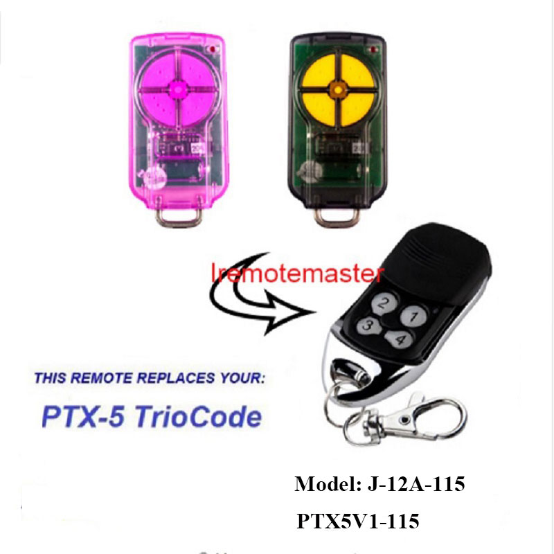 Għal PTX5 V1 TrioCode Gate Remote Bieb Sostituzzjoni 433.92MHz Rolling Code